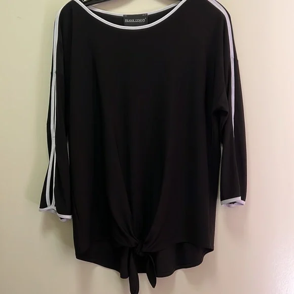 Frank Lyman Design Tie Front Top Size 6 - Picture 2 of 7